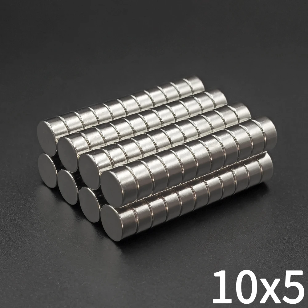 10/20/50/100Pcs 10x5 mm Neodymium Magnet 10mm x 5mm NdFeB Round Super Powerful Strong Permanent Magnetic Disc for fridge 10x5mm