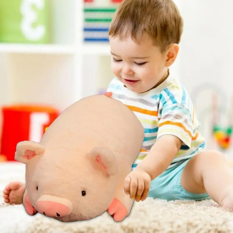 Plush Piggy Stuffed Toys Plush Pillow Stuffed Toy Comfortable Lying Design For Cuddly Experience Stuffed Animal Shape Dolls For