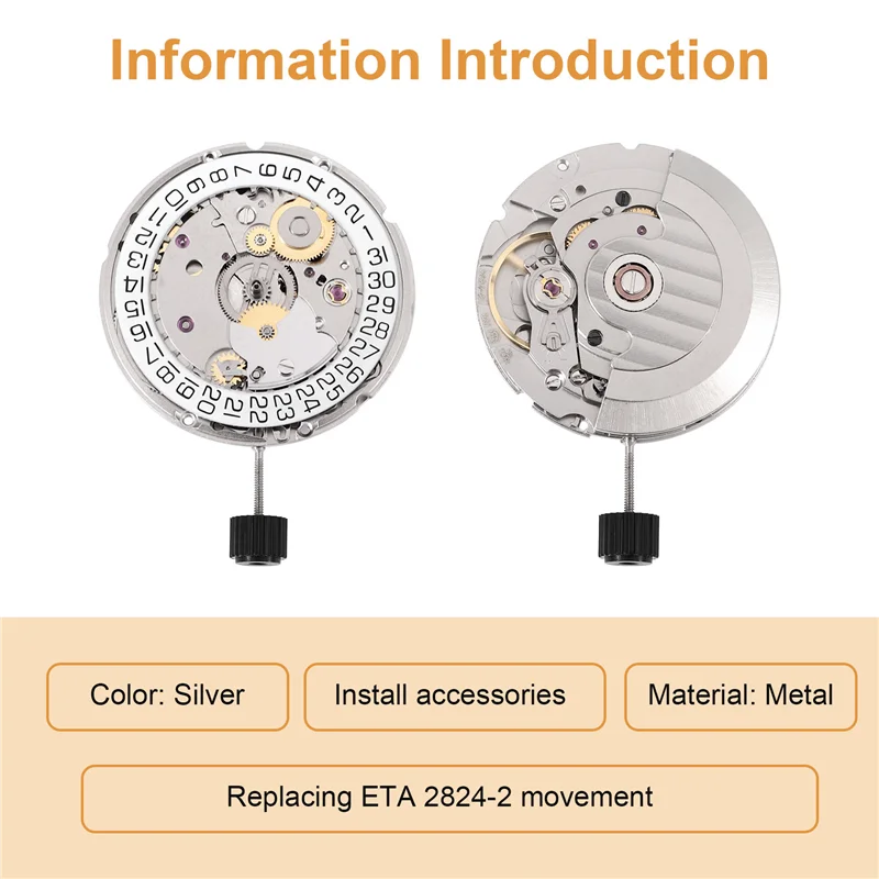 【NEW】For Seagull St 2130 V8 Edition Replace ETA 2824 -2 Movement With Men