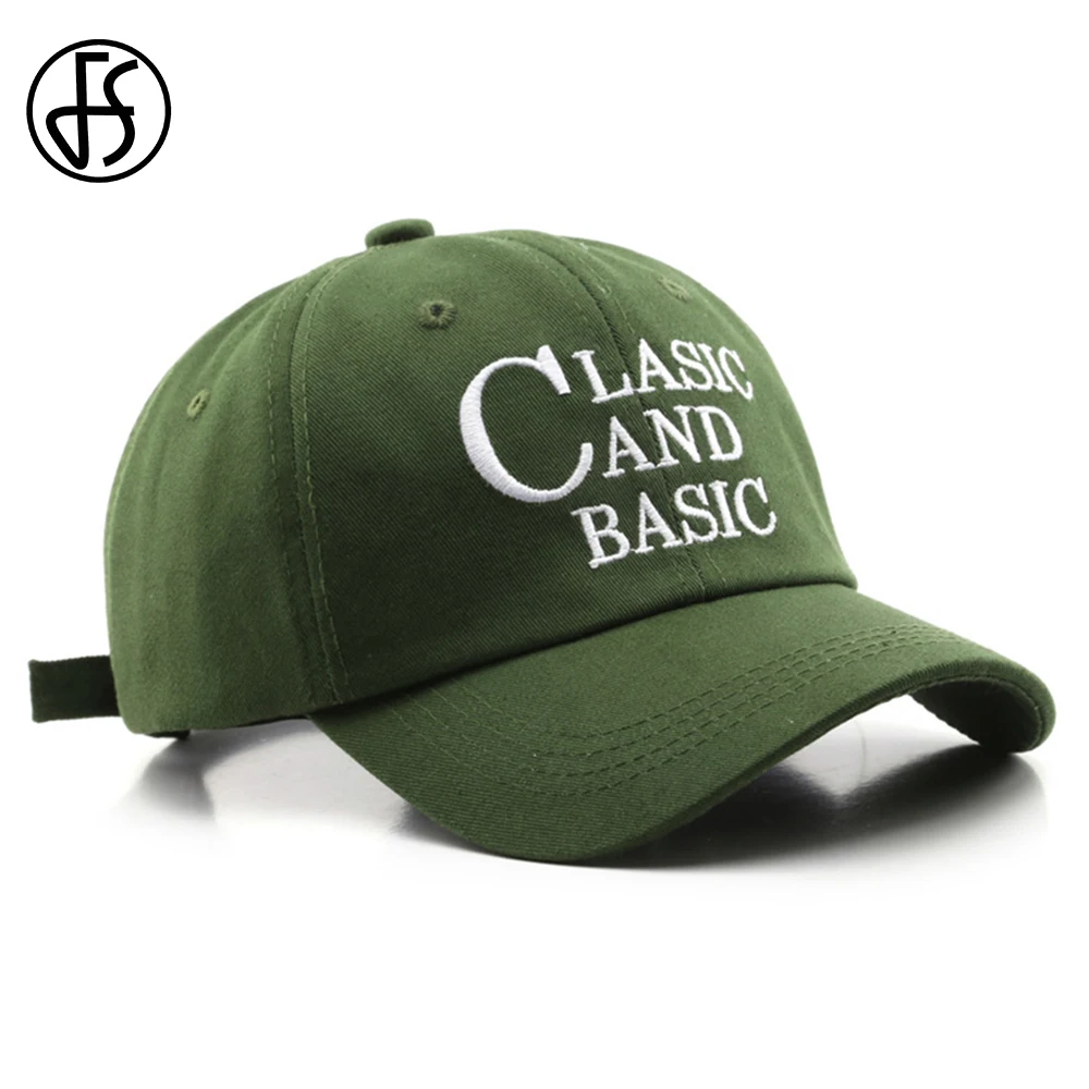 

FS Green Beige Letter Embroidery Baseball Caps For Men Snapback Hip Hop Cap Luxury Women Hat Winter Trucker Hats Casquette Femme