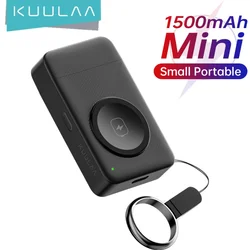 KUULAA 1500mAh Charger for Apple Watch Portable Wireless Magnetic Charger Power Bank for Watch Series 9 8 7 6 5