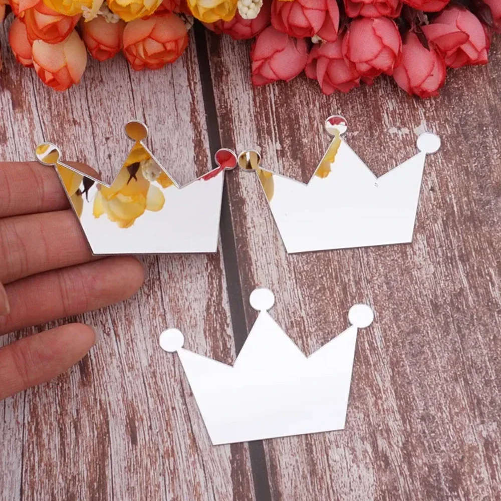 15pcs Cute Crown Shape Wall Sticker For Children's Room Baby Room Art Mural Girls Gifts Decor Princess Queen Vinyl Wall Decals