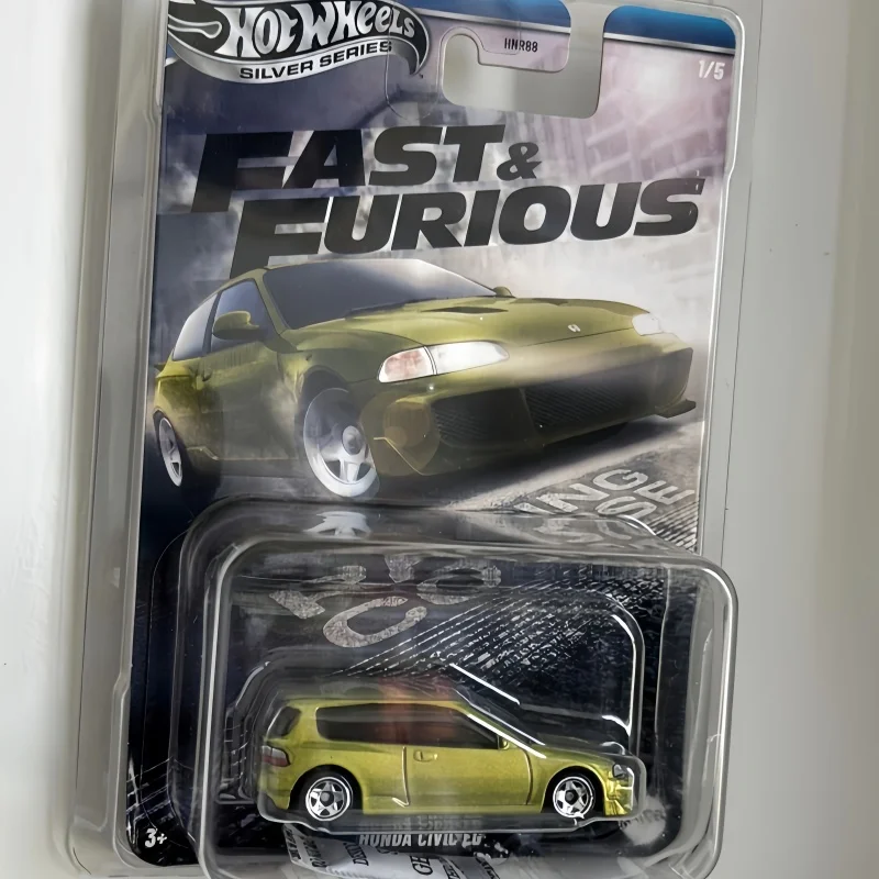 Hot Wheels Genuine Fast Furious Diecast Alloy Car Scale Model Silver Series Honda Nissan S15 S2000 For Car Collectors Birthday
