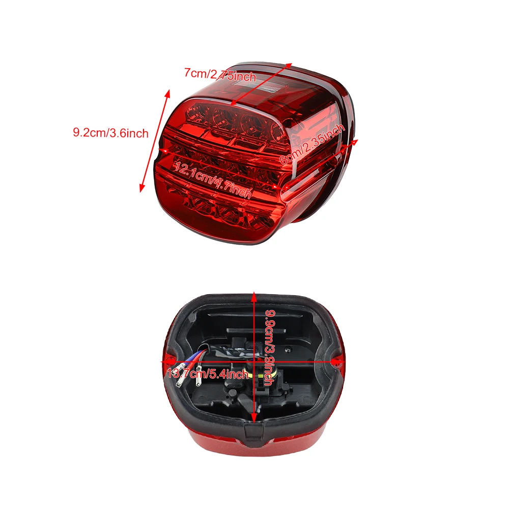 LED Brake Tail Light Motorcycle for FLSTF Night Train Touring Softail Sportster Road King Electra Road Glide