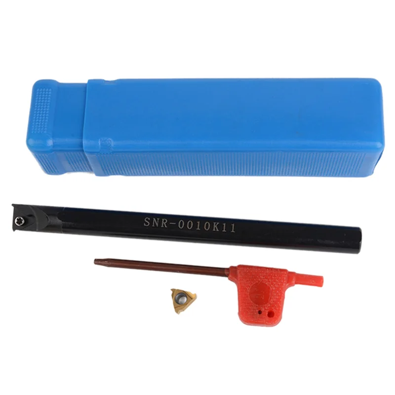 AC88-2Pc Snr0010k11 Wewnętrzny Uchwyt do Wytaczania Narzędzi + Klucz + 11Płytka Węglikowa A60 do Tokarki, Narzędzie do Gwintowania i Toczenia