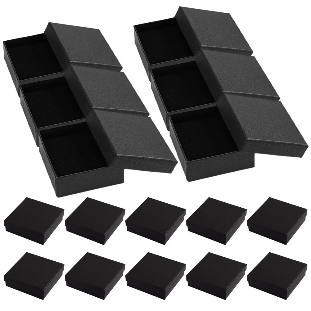 20Pcs Jewelry Ring Box Necklace Earring Gift Box Jewelry Gift Box For Valentine'S Day Small Cardboard Boxes 9x9x3cm