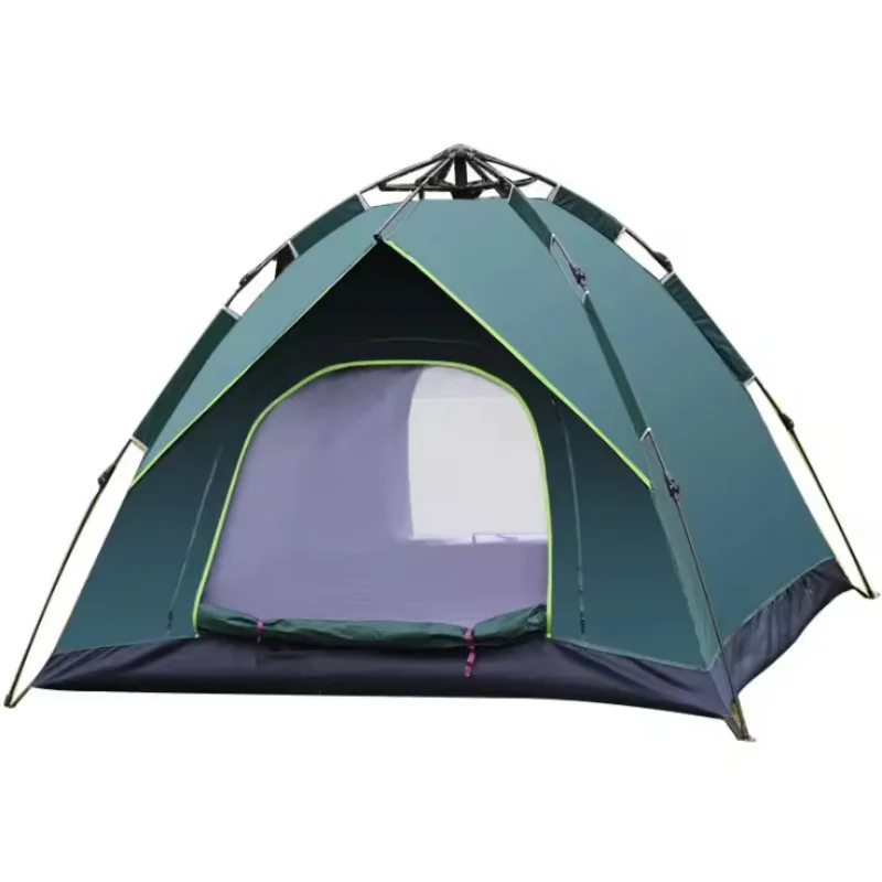 

Outdoor 3-4 person portable folding automatic camping tent, double camping tent field equipment