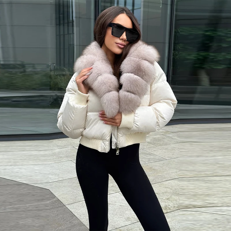 

Новинка 2025 года, хлопковое пальто с плюшевым вырезом для женщин, модная изысканная классическая свободная куртка с глубоким v-образным вырезом, повседневная толстая теплая верхняя одежда для пригородных поездок