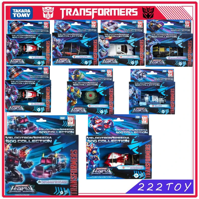 Neue Takara Tomy Transformatoren Spielzeug Erbe Velocitron Speedia 500 Sammlung Shadow strip Decepticon Crasher Roboter Spielzeug Anime Figur