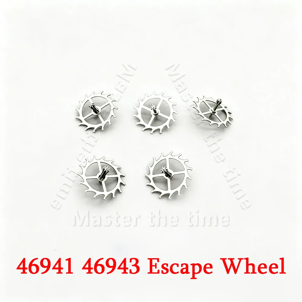 1/2/5Pcs Watch Escape & Lotus Wheel, Replacement Repair Parts Compatible with 46941 46943 Movement
