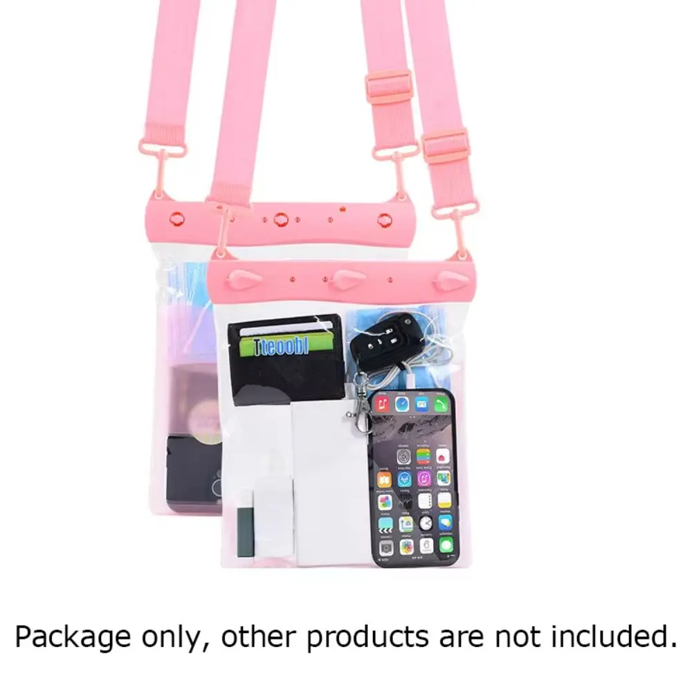 

Touchable Screen Swimming Waterproof Bag IPX8 Waterproof Floating Mobile Phone Waterproof Bag PVC Underwater
