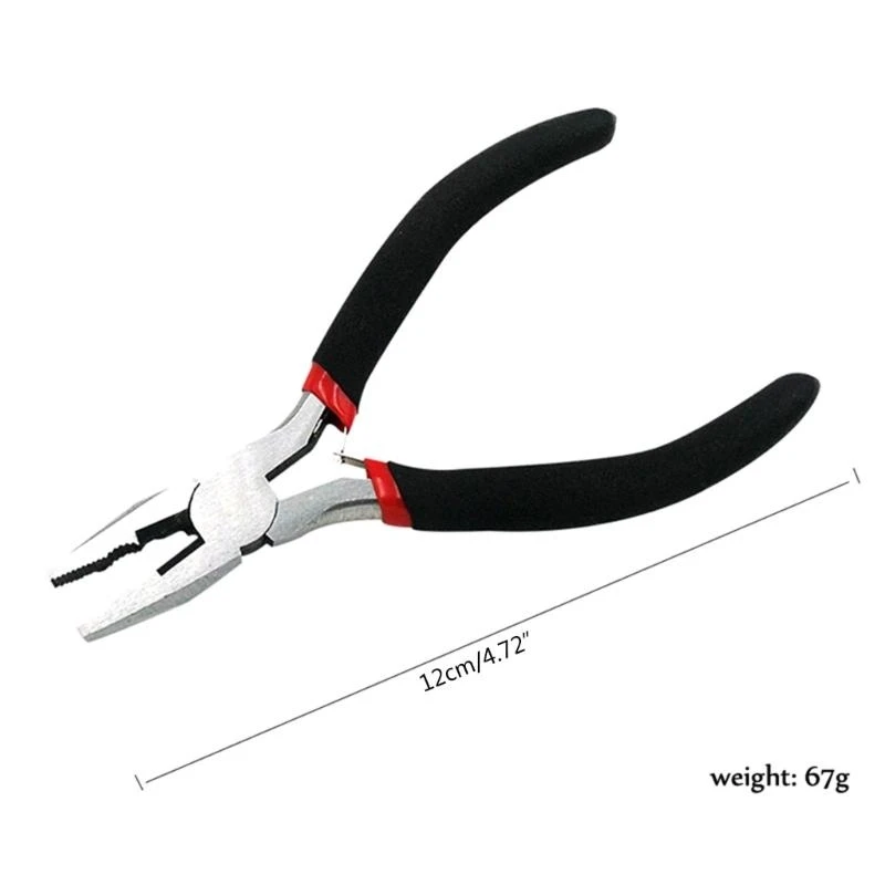 Kìm kết hợp hạng nặng 4.5in Kìm thép 45 # chắc chắn có tay cầm chống trượt Kìm cắt dây Dụng cụ dài 125mm chất lượng cao