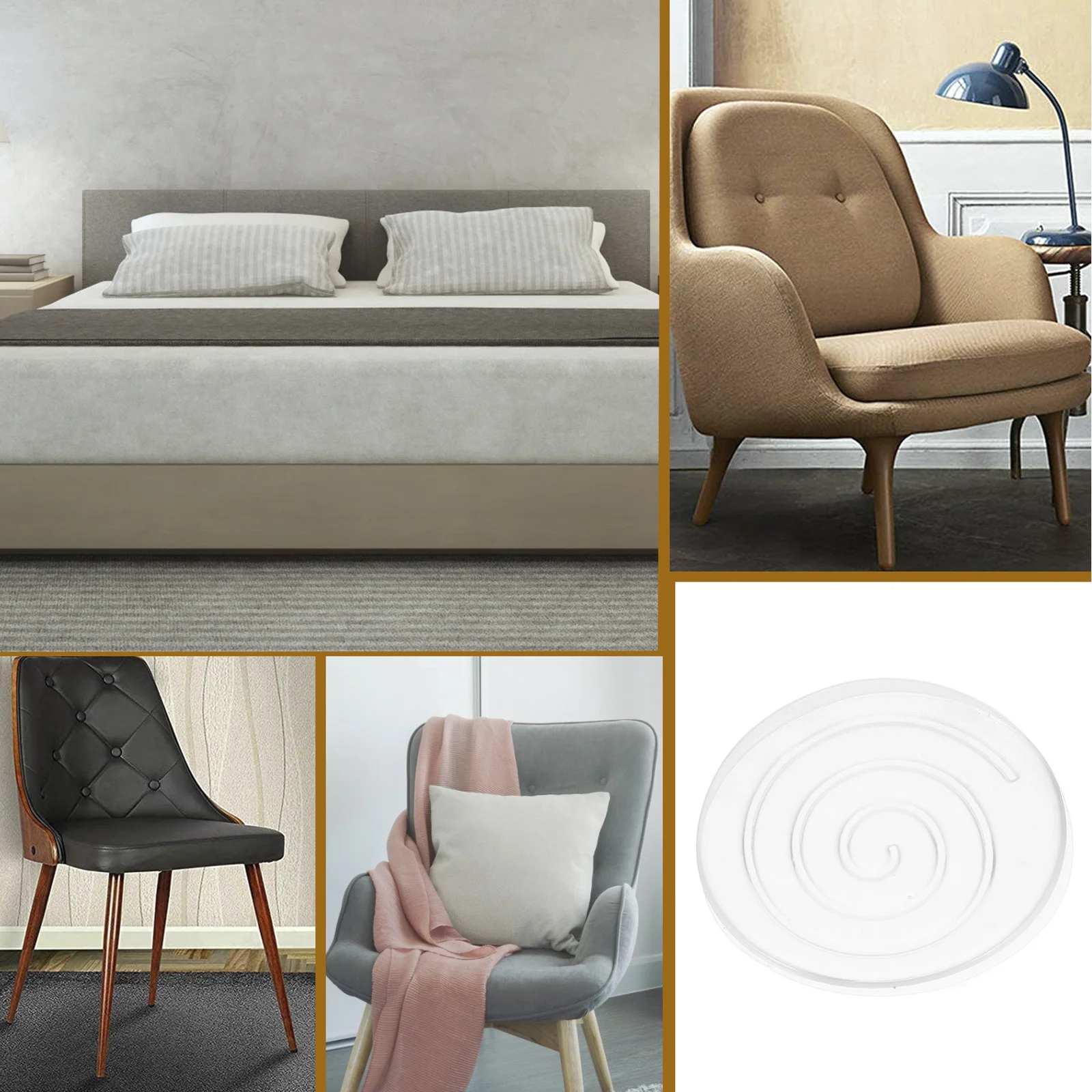 

4Pcs Non Slip Furniture Pads Anti Skid Mute Grippers for Chairs Tables Hardwood Floor Protectors Non Slip Furniture Pads