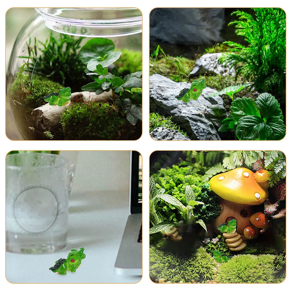 

10 Pcs Decorate Mini Statue Baby Little Animals Resin Figure Garden Ornaments