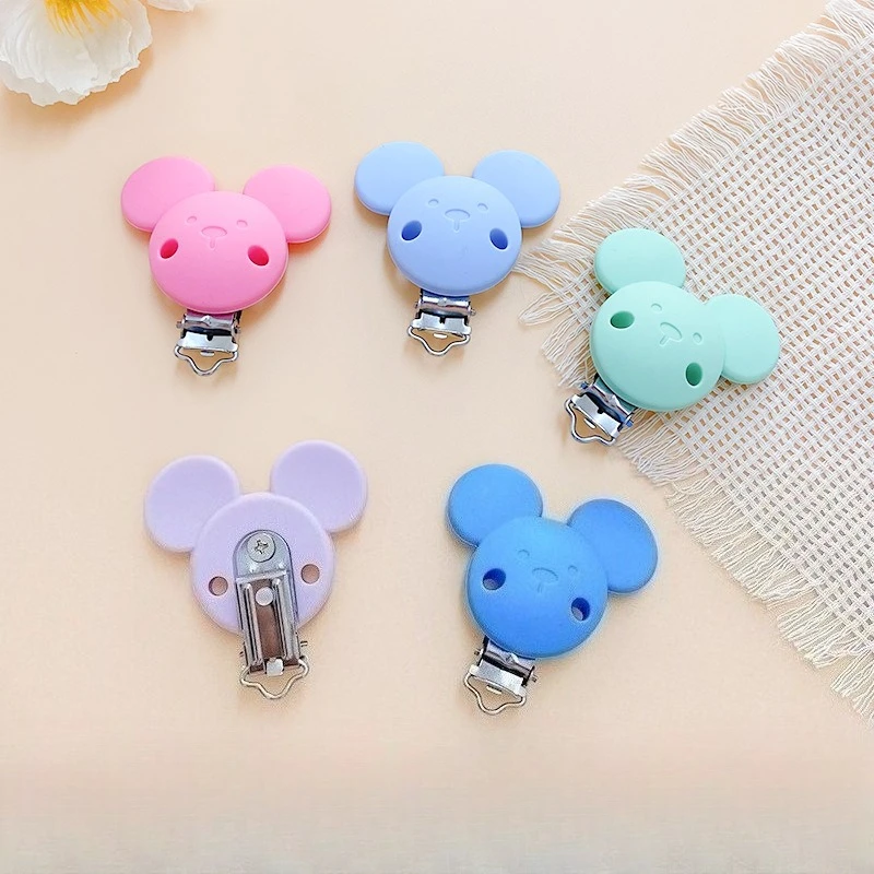 

10 шт., силиконовые зажимы-цепочки для соски, сделай сам, детские игрушки для прорезывания зубов, зажимы для прорезывания зубов, ожерелье, инструмент из бисера, подарок для медсестер, цепочка для сосков, аксессуары