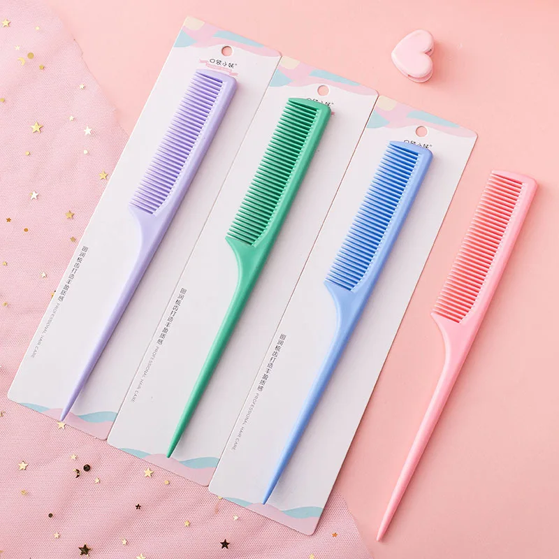 

Пластиковая гребень с мелкими зубьями, антистатический инструмент для вытягивания хвоста, стильная гребень для крысы