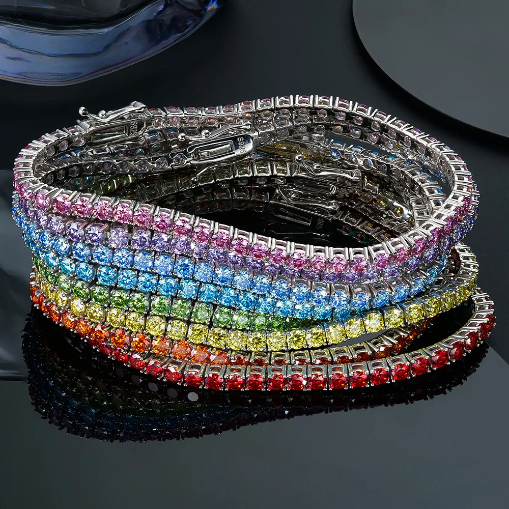 Gelang Moissanite Tenis Pelang - Moissanite Tennis Bracelet 925 Sterling ulasan dan harga