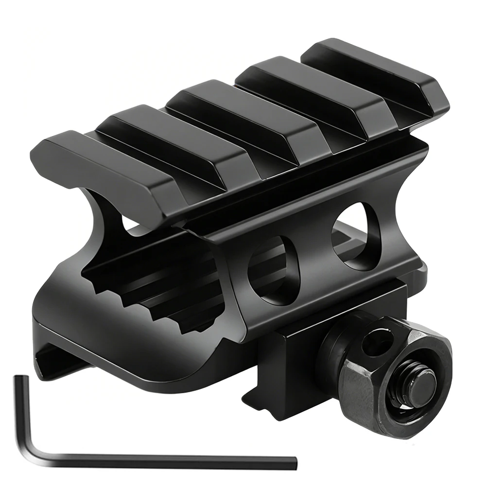 Soporte elevador Picatinny perfil alto adaptador riel – aluminio - imagen 4