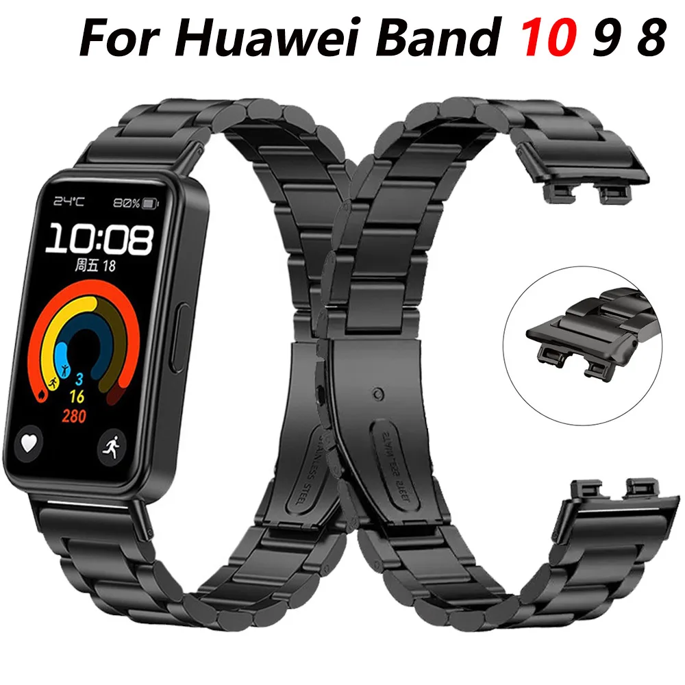 

Metal Band for Huawei Band 10 9 8 Strap Smart Watch Bracelet Replaceable Wristband Correa for Huawei Band 10 9 Sports Watchband