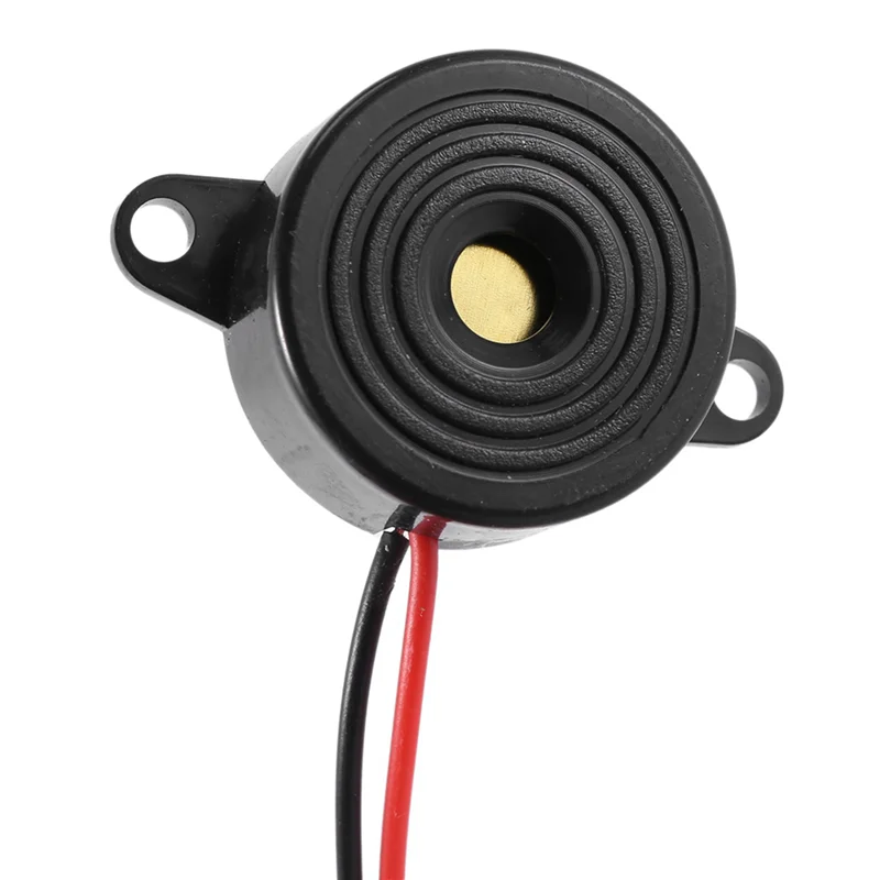 BNVN-25 ชิ้น DC 3-24V 85Db เสียงปลุก Buzzer อิเล็กทรอนิกส์สีดํา 23 X 12 มม.