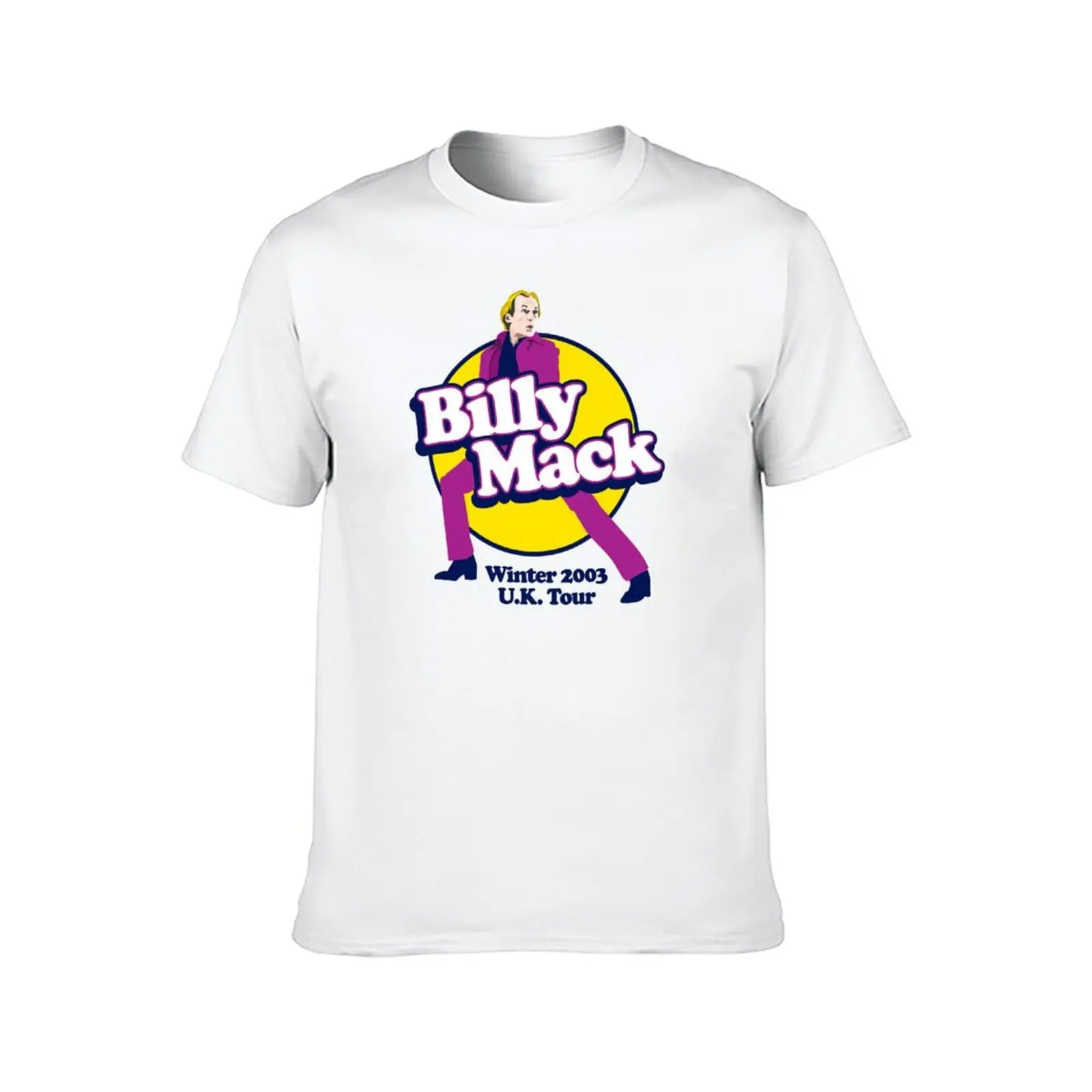 Billy Mack UK Tour T-Shirt cotton t shirts high quality man t shirts high quality luxury brand funny t shirts dark humor T-Shirt