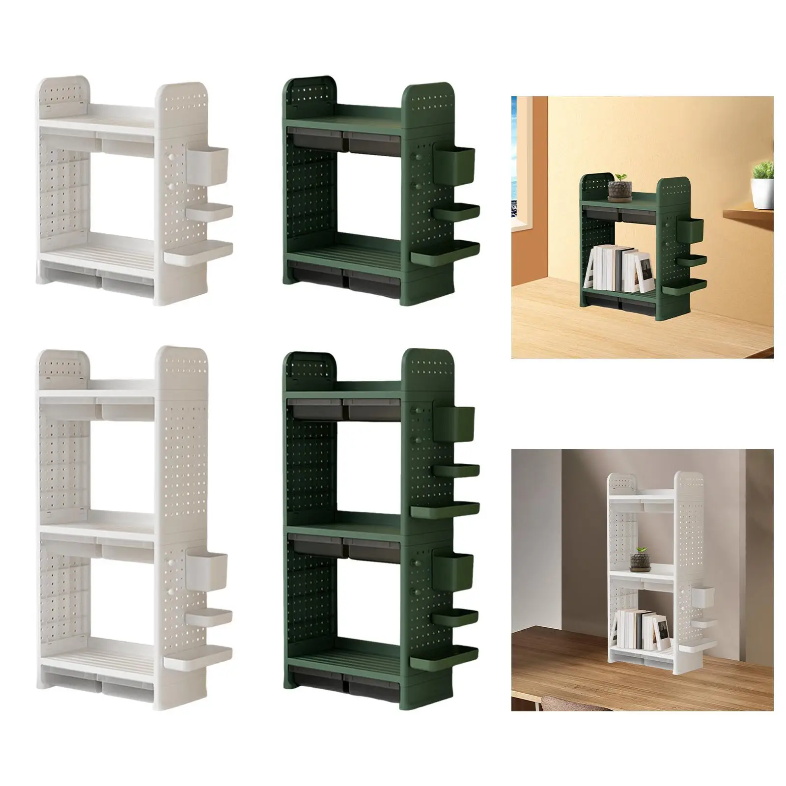

Desk Book Shelf Multifunction Desktop Organizer for Office Home Magazines