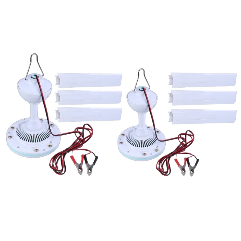 

Потолочный вентилятор 12 В, мини-подвесной потолочный вентилятор, 3 листа, подвесной вентилятор для палатки для кемпинга