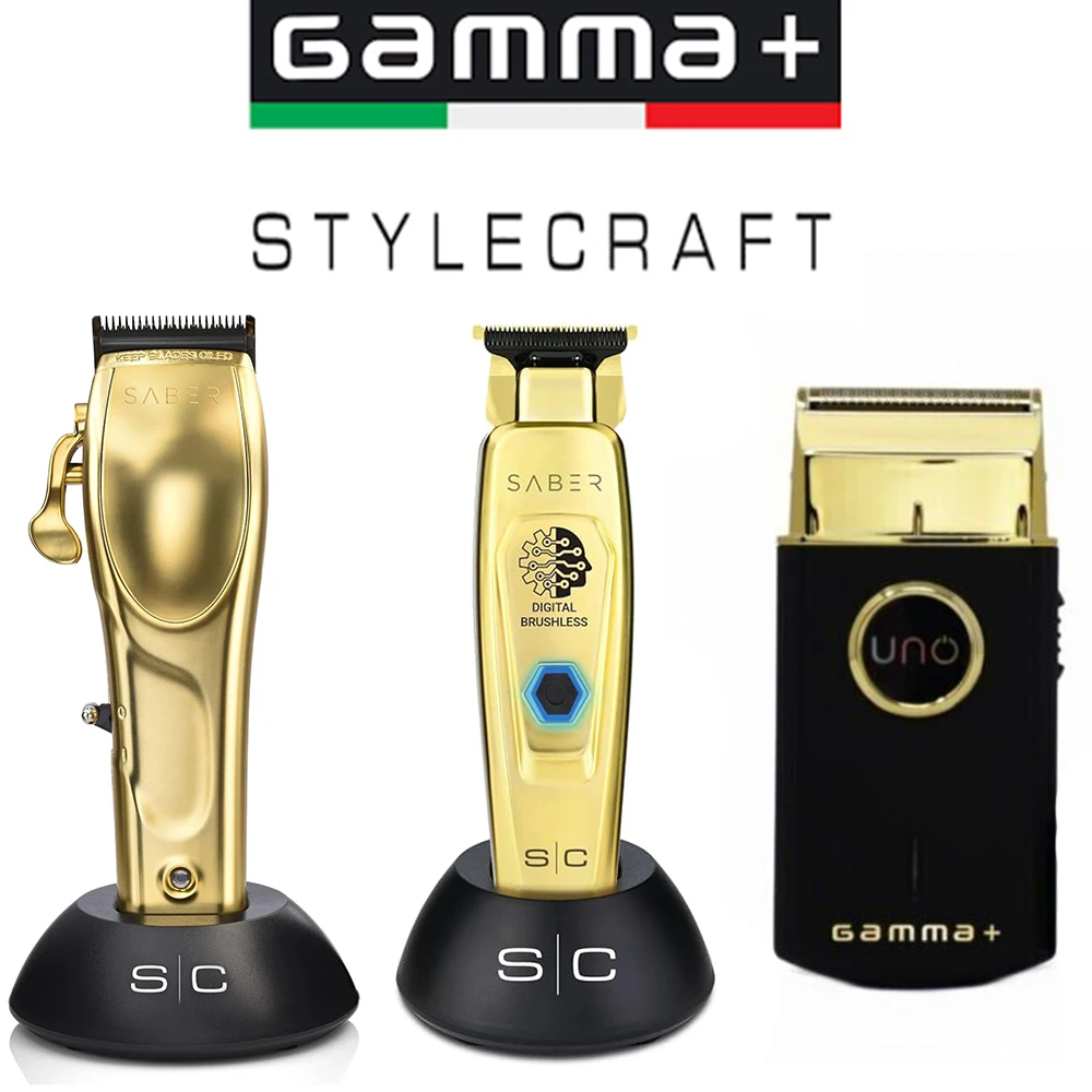 StyleCraft Rebel GAMMA Andis Professional Barber Cordless Hair Clipper&Hair Trimmer&Foil Shaver For Barbers and Stylists