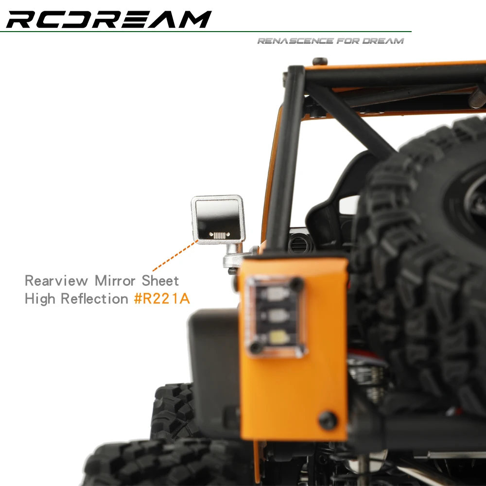 RCDream 1/12 ป้องกันแผ่นตกแต่ง Antiskid Checkered แผ่น 1941 Badge สําหรับ MJX H12Y Bonnet Upgarde ตัวเลือกอะไหล่ # R220M