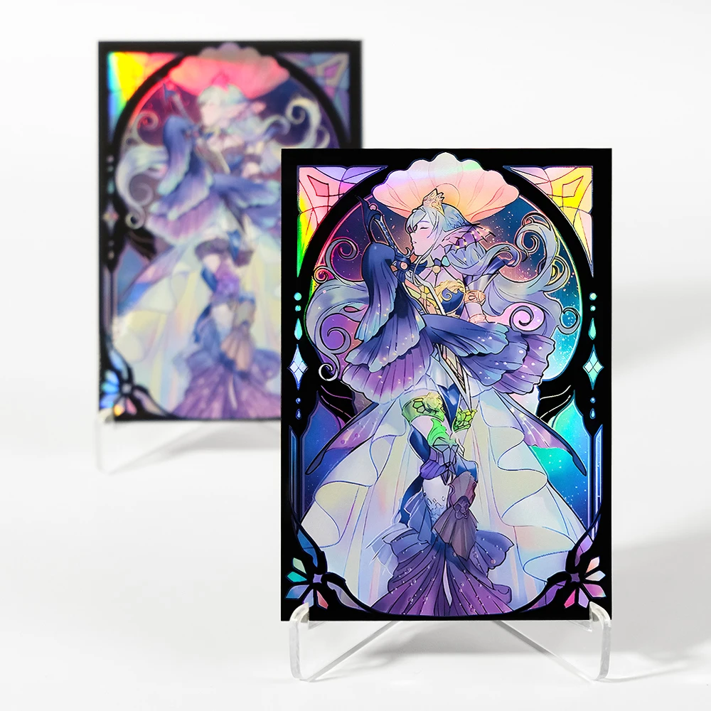 

63*90mm 50PCS Foil Card Sleeves for YGO/Game Card/Collection Card Protector Favorite Gift for Collectible Card Players