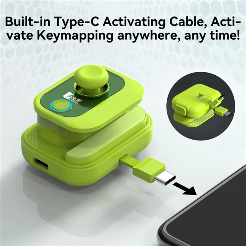 GAMWING Game Controller One-Hand Gamepad Phone Controller Wireless Bluetooth Gamepad for Smart Phone Gaming Controller,Green