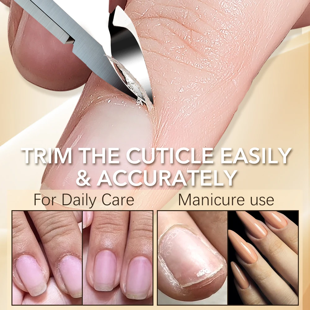 1Pcs Professional Cuticle Nipper Fingernail Cuticle Scissors Trimming Stainless Steel Nail Clipper Cutter Plier Manicure Tool