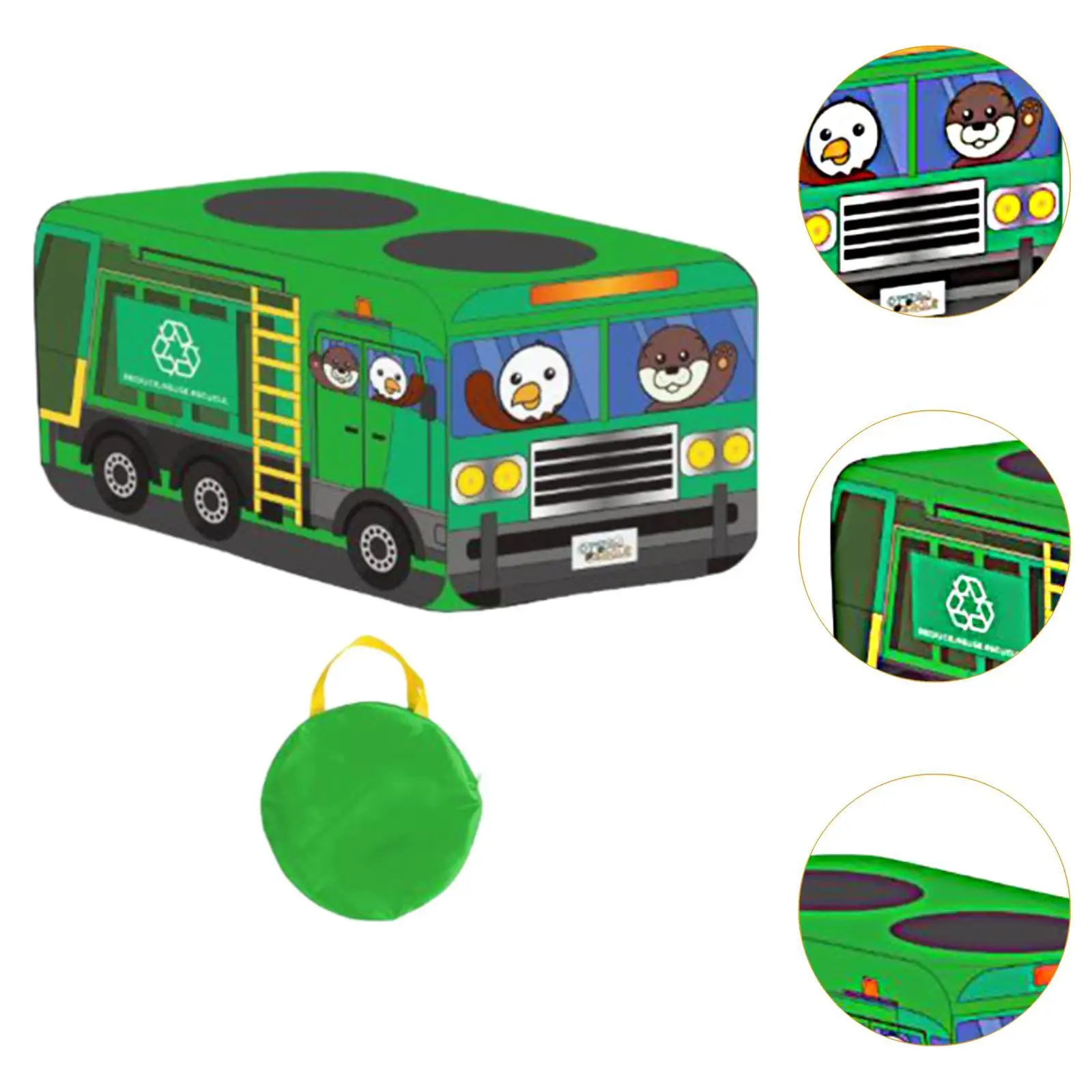 Garbage Truck Play Tent Toy Multicolor Easy Storage Pops up in Seconds Foldable for Kiddie Toddlers Children Entertainment Kids