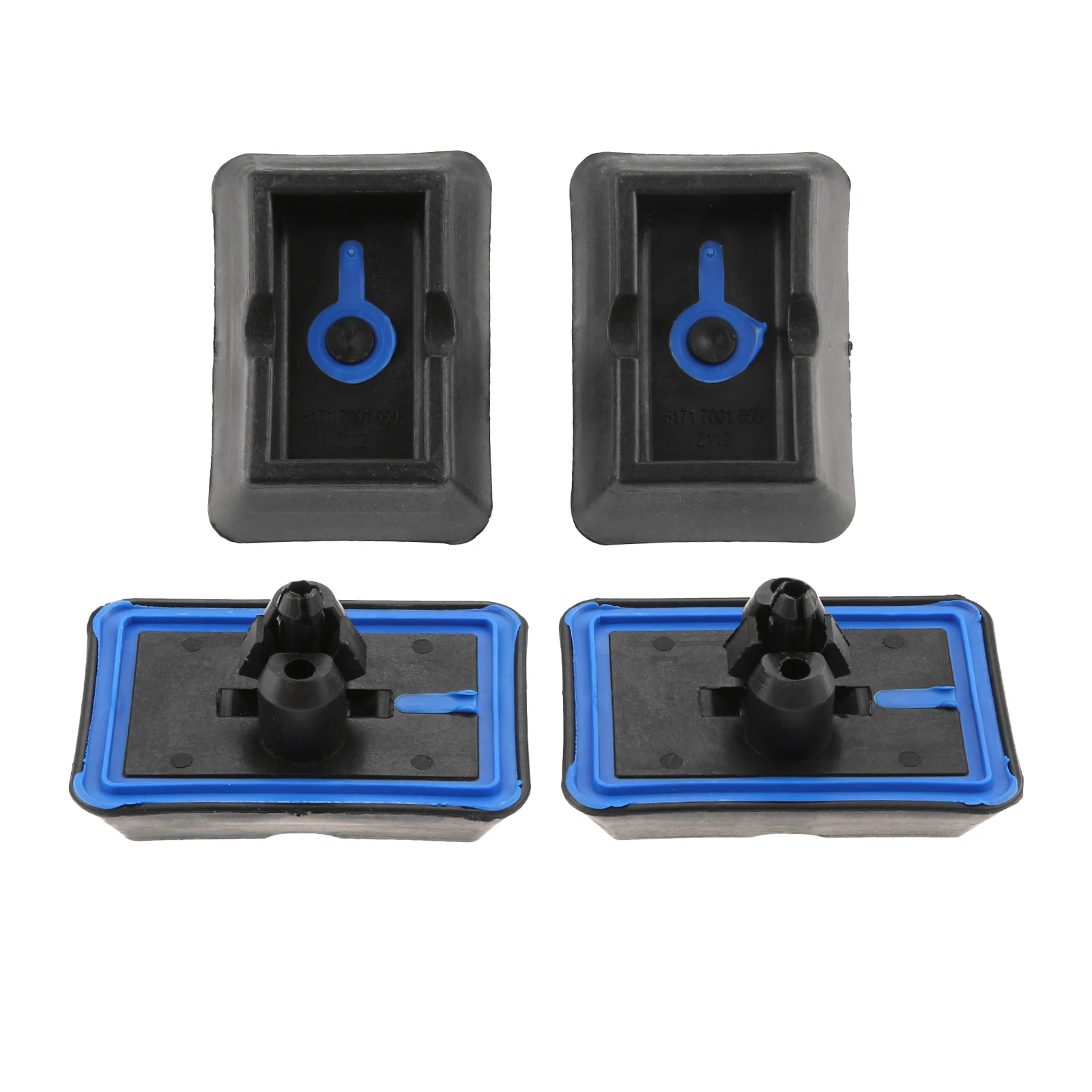 

4pcs/set Plastic Under Car Jack Lift Jacking Point Support Pads Plug Block Cover 51717001650 for BMW 5series E39 7series E38 X5