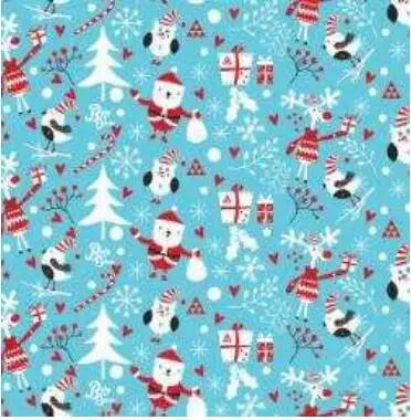 AIO 1M Christmas Print PUL for Baby Cloth Diaper Nappies Breathable Diaper Material With Waterproof TPU Coating