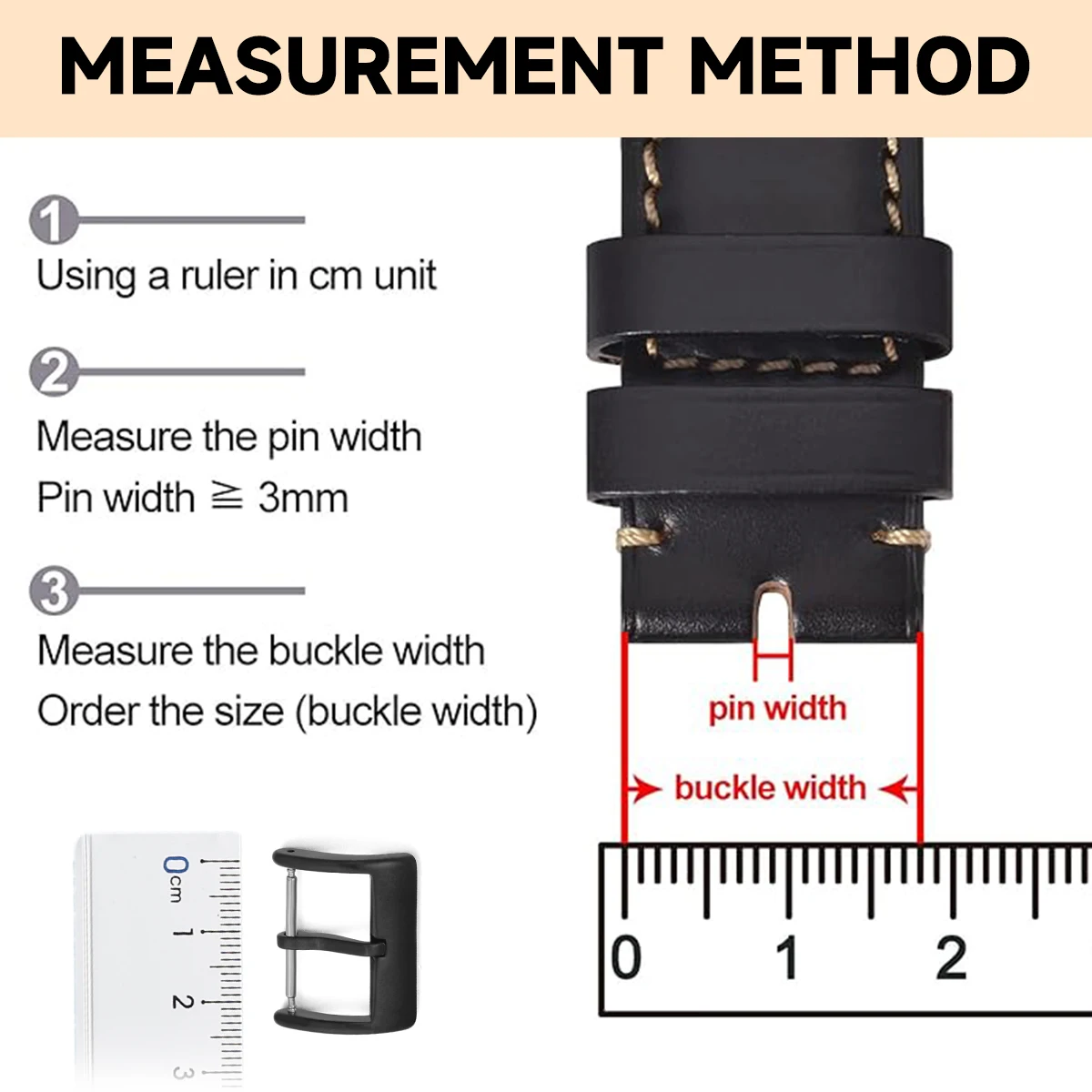 16 18 20mm 22mm 24mm 26mm Stainless Steel Watchband Clasp Brushed Matte Replacement Watch Strap Buckle Repair Parts Black Gold