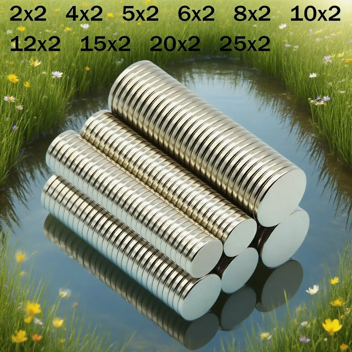 

Powerful Neodymium Magnet Round Super Strong Magnets N35 NdfeB Permanent Magnetic imanes Refrigerator Magnet 10X2 12X2 15X2 20X2