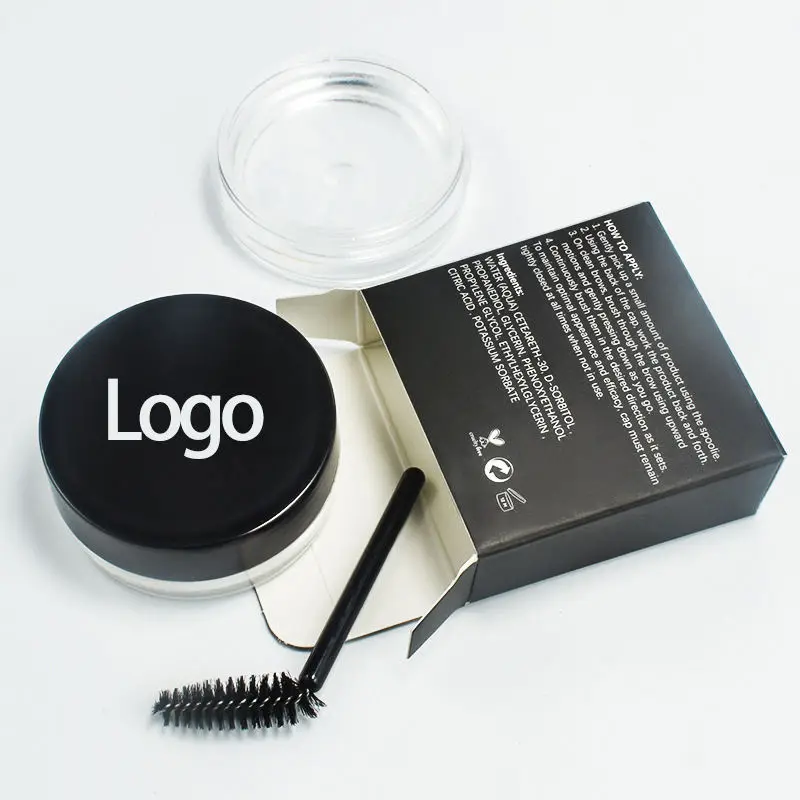 

Custom Logo NO Need Water Brow Wax Brow Freeze Styling Wax Clear Brow Styling Wax Eyebrow Styling Gel No Color