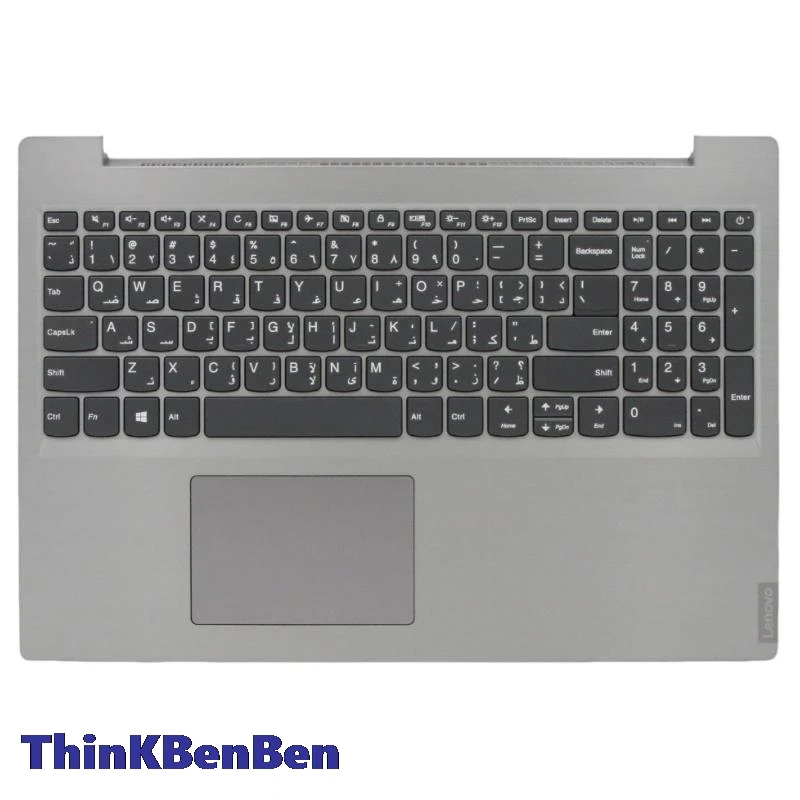 ARA Arabic Platinum Grey Keyboard Upper Case Palmrest Shell Cover For Lenovo Ideapad L340 15 15IWL 15API 5CB0S16657