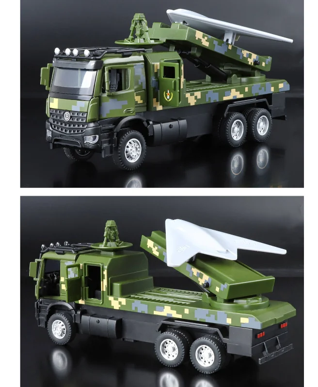 1:35 アタック-11 ドローン発射車両おもちゃの車合金反発力ライトドリルモデルおもちゃお土産ギフト B475