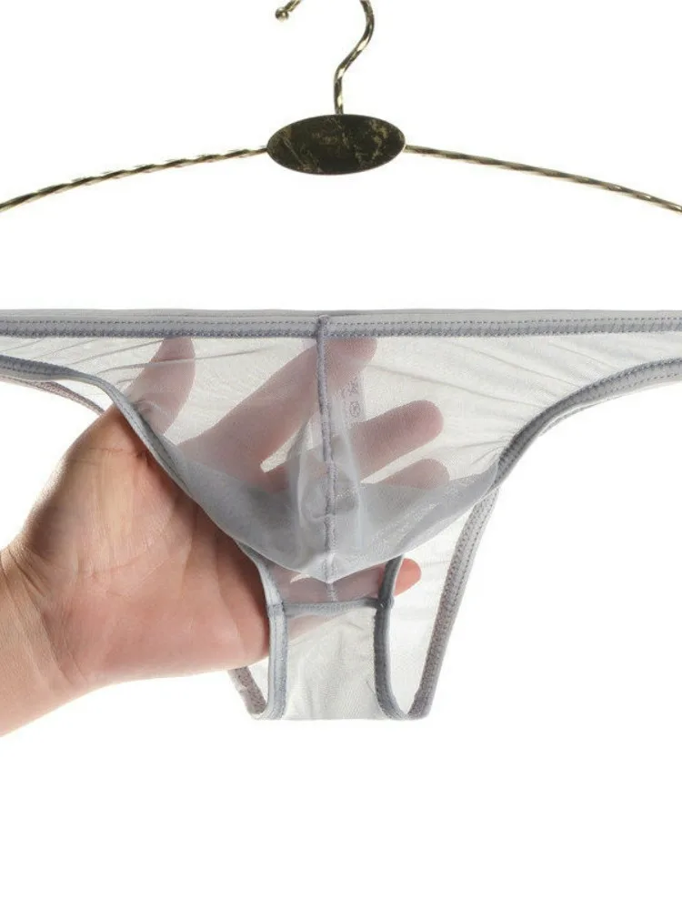 

Ультратонкие прозрачные трусы для мужчин, сексуальные, дышащие, удобные, хлопковые, с U-образным вырезом.