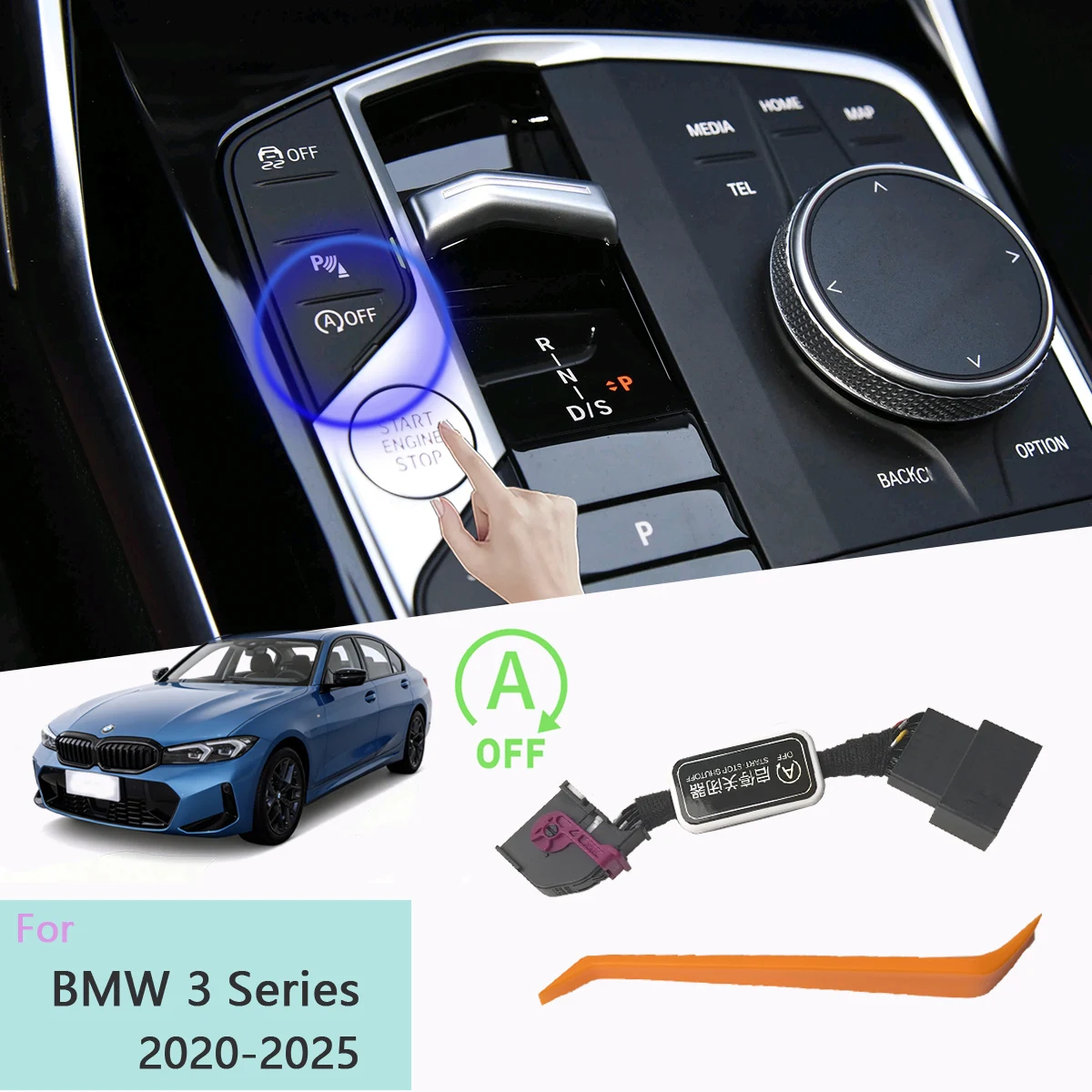 Car Auto Start Stop Eliminator For BMW 3 Series G20 2020 2021-2025 Automatic Engine Start Stop Memory Saver Plug and Play Module