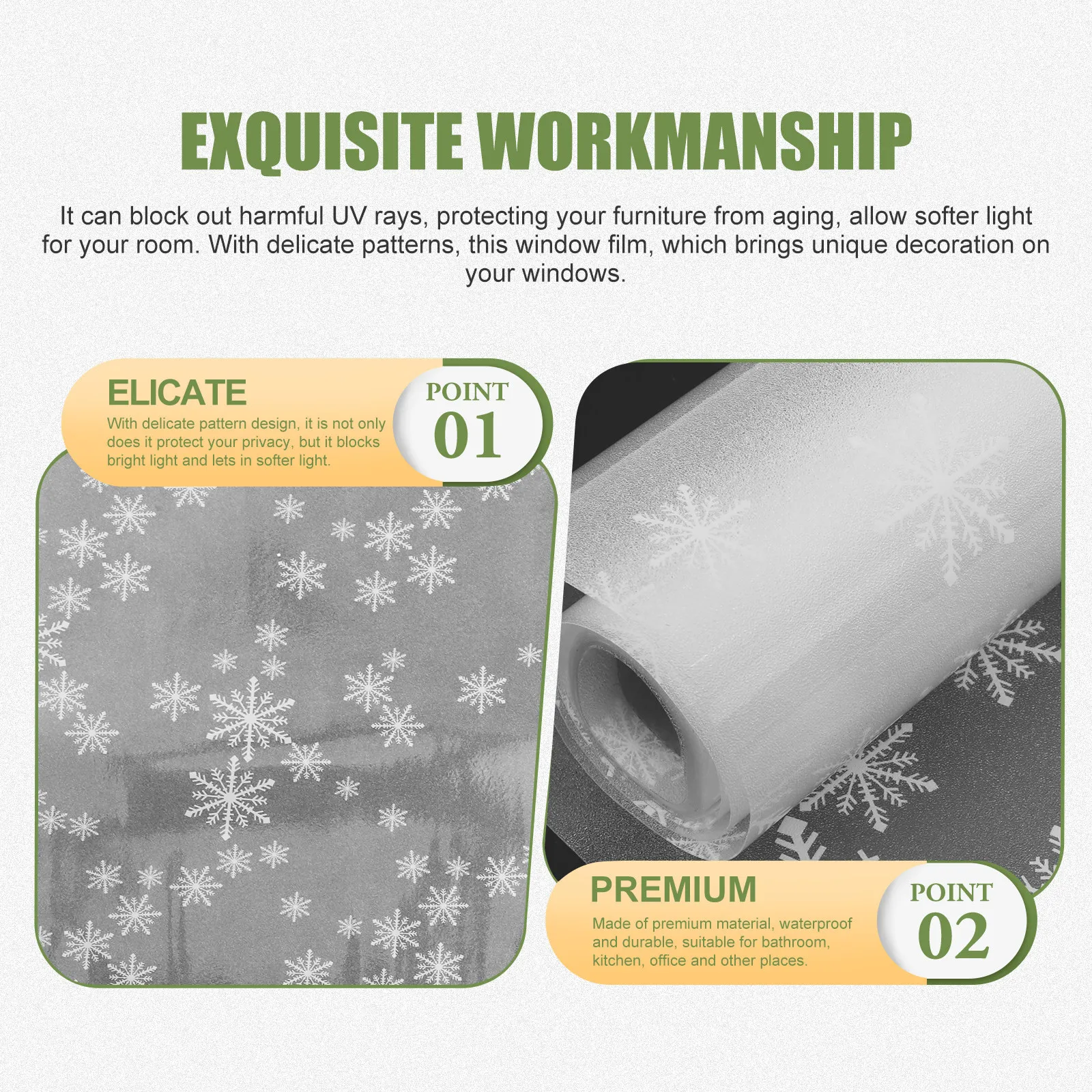 Film Window Glass Privacy Home Halloween Christmas New Year Anti Peeping Window Film Bathroom Privacy Film Frost Window Film