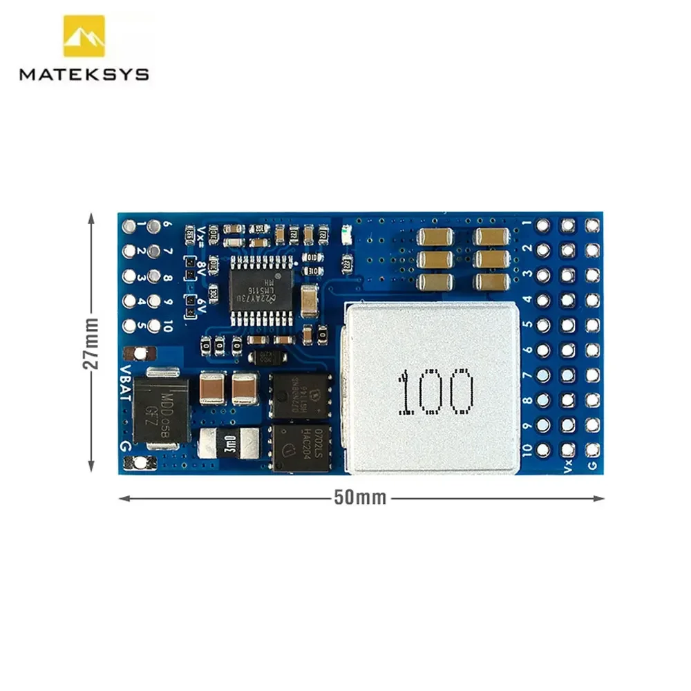 MATEK SVPDB-12S SERVO PDB with 12A BEC 9-55V TO 5/6/8V Power Distribution Board for RC Airplane Fixed-Wing Servo DIY Parts