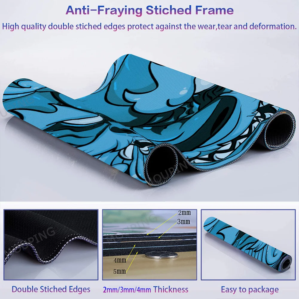 Ästhetische Gummi Pads 400x450 Longteng Huoyun Mousepad Tiger Nicht-slip Matte 4mm Kleine Maus Pad Drachen gaming Zubehör Gamer Pc