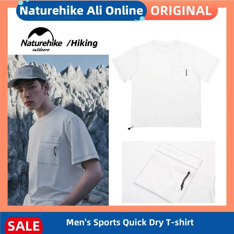

Naturehike Men's T-shirt Sports Quick Dry T-shirt Outdoor Sun Protection Leisure Breathable Tops Moisture Wicking Short Sleeve