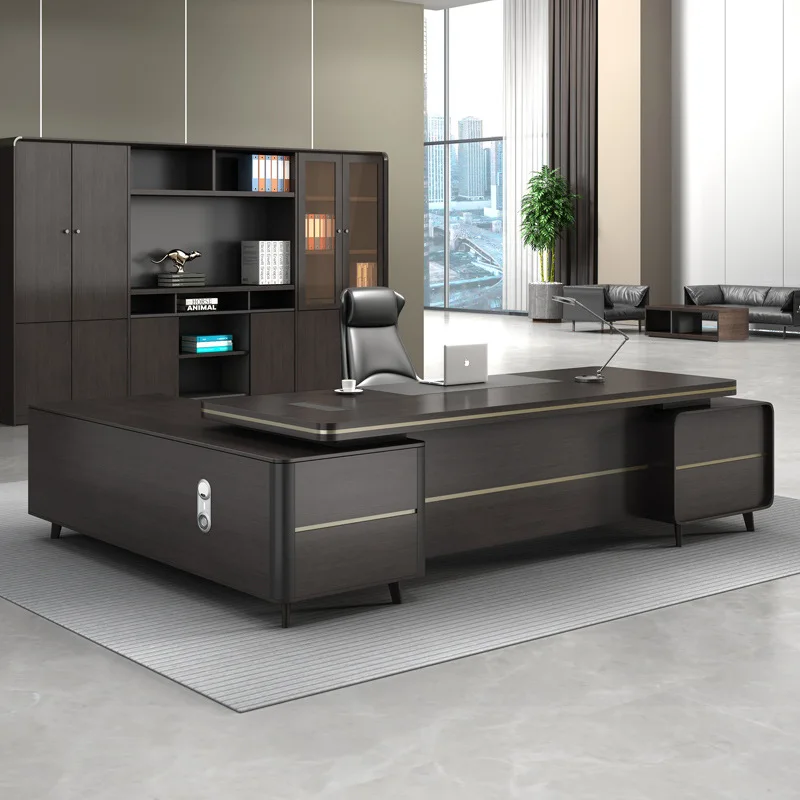 Boss table simple modern class manager supervisor table and chair combination