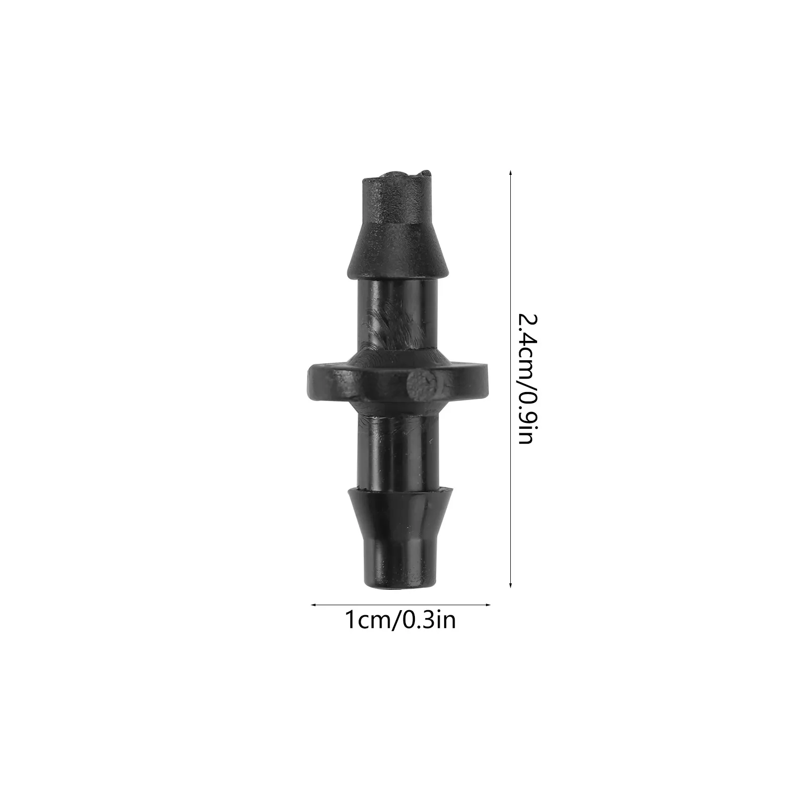 100 PCS Barbed Hose Coupling Drip Irrigation Compression Connectors Fittings Coupler