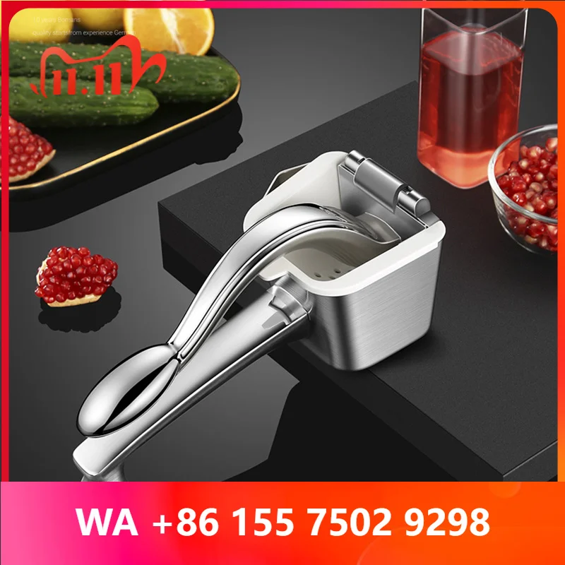 Manual Juir Por Orange Juir with 304 Stainless Steel Lemon Press with Fruit Pulp Jui Extractor