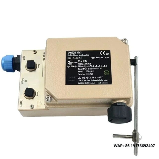 ’Samson Single Acting Type 4763 Model 4763 - 11100111000000.04 Electropneumatic Valve Positioner